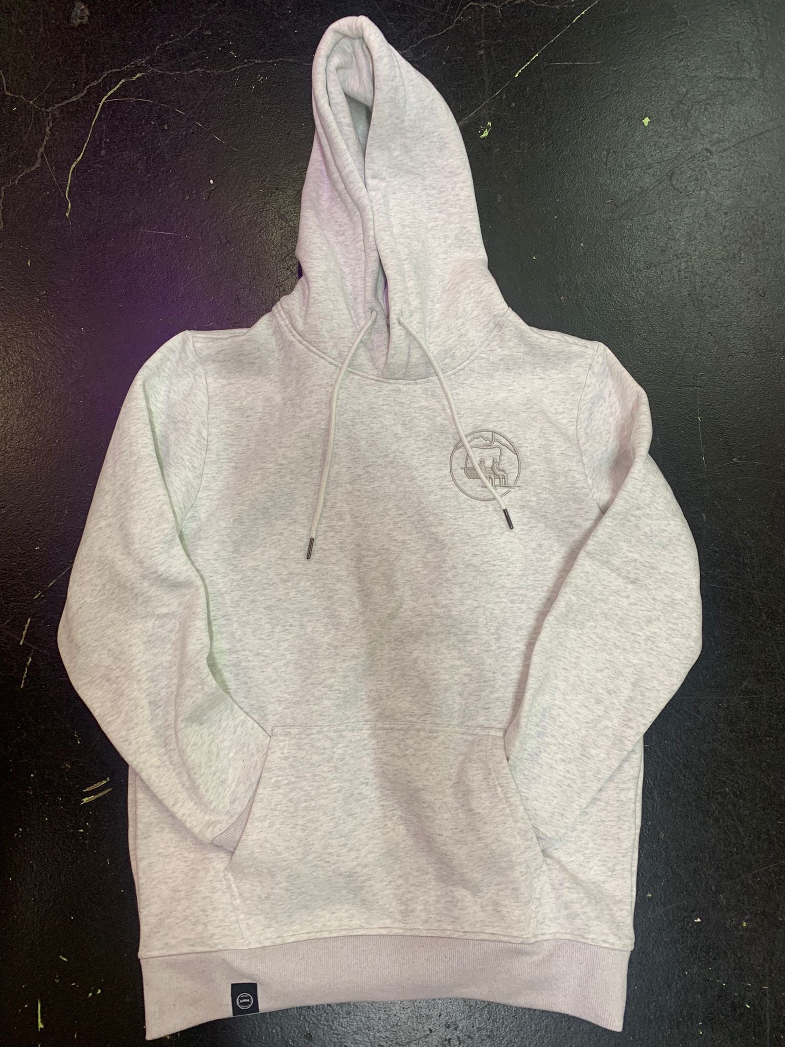 UPLIFT LOGO HOODY LIGHT GREY