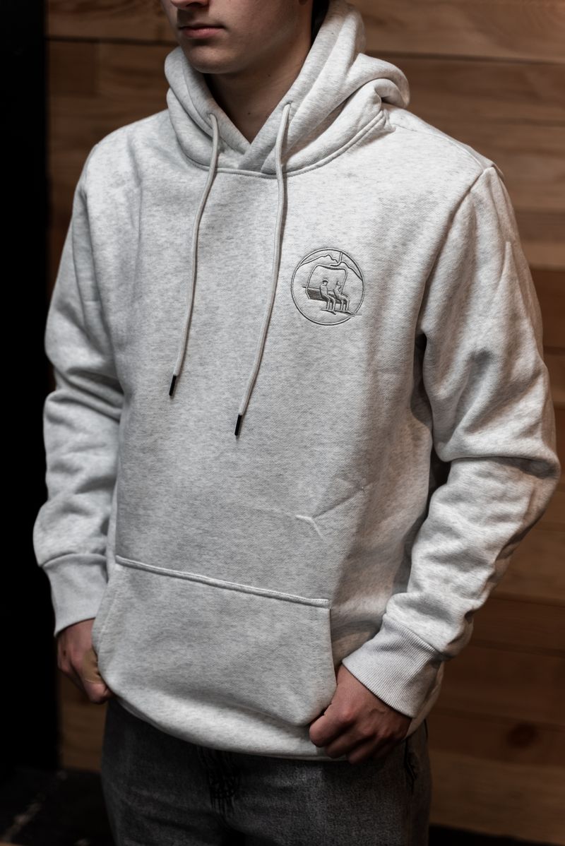 UPLIFT LOGO HOODY LIGHT GREY
