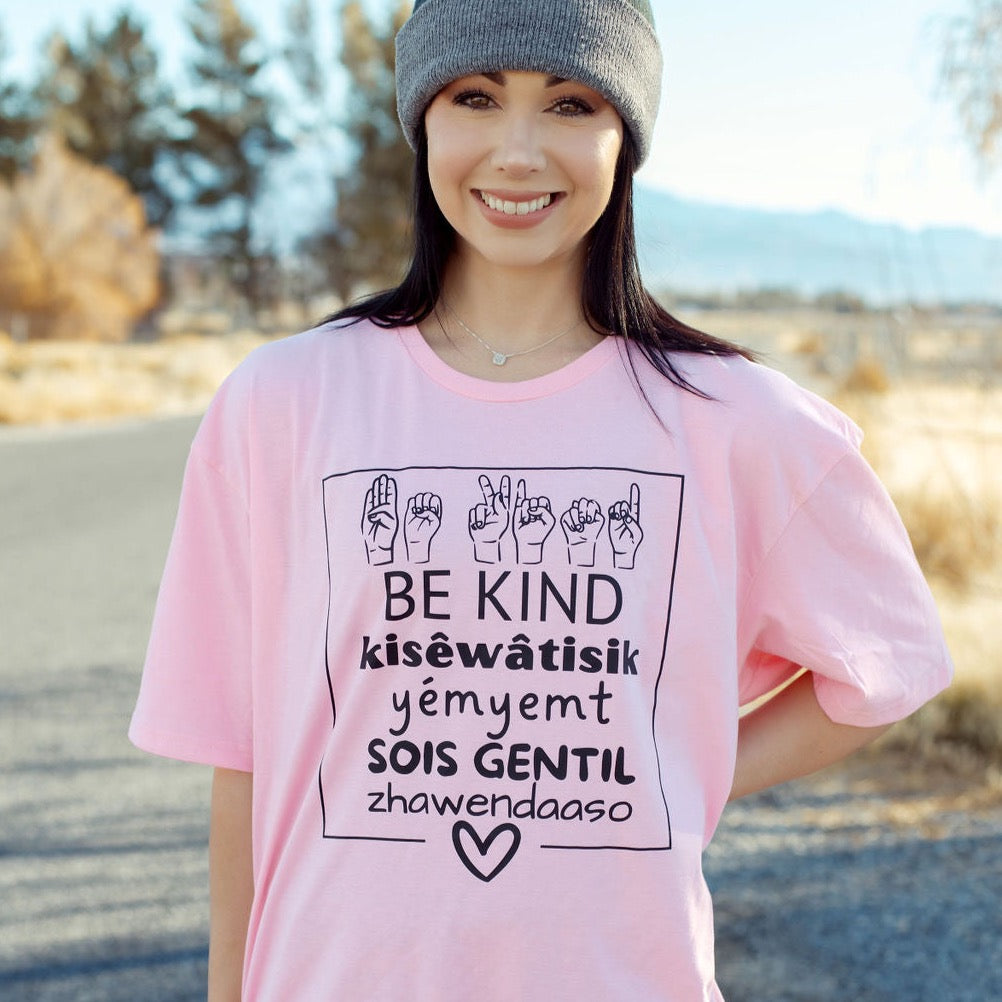 Pink Shirt Day 'Kindness Languages Shirt' S+K Collective